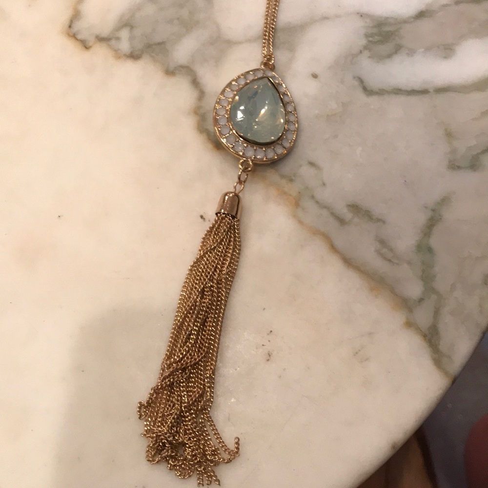 Gold Tassel Necklace